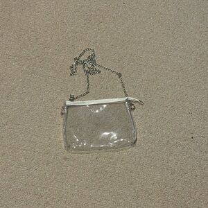 Amazon Clear Wristlet with Silver Chain